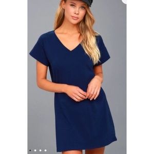 NEW! Clear Day Navy Blue T-Shirt Dress XS